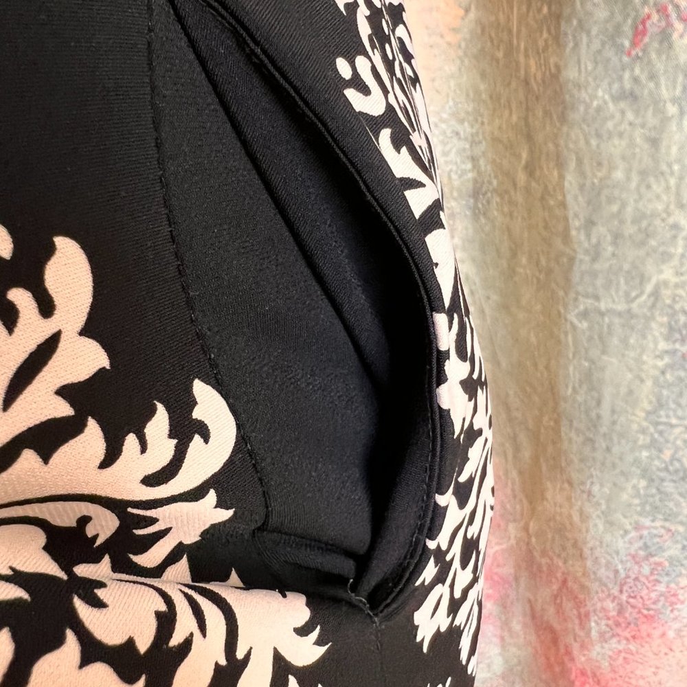 📌London Times Square Neckline Short Sleeves Dress - Picture 8 of 14